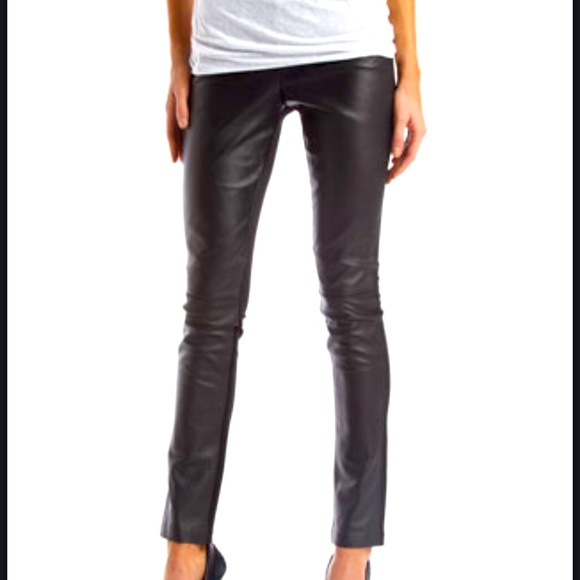 Neiman Marcus Pants - Leather Knit Legging